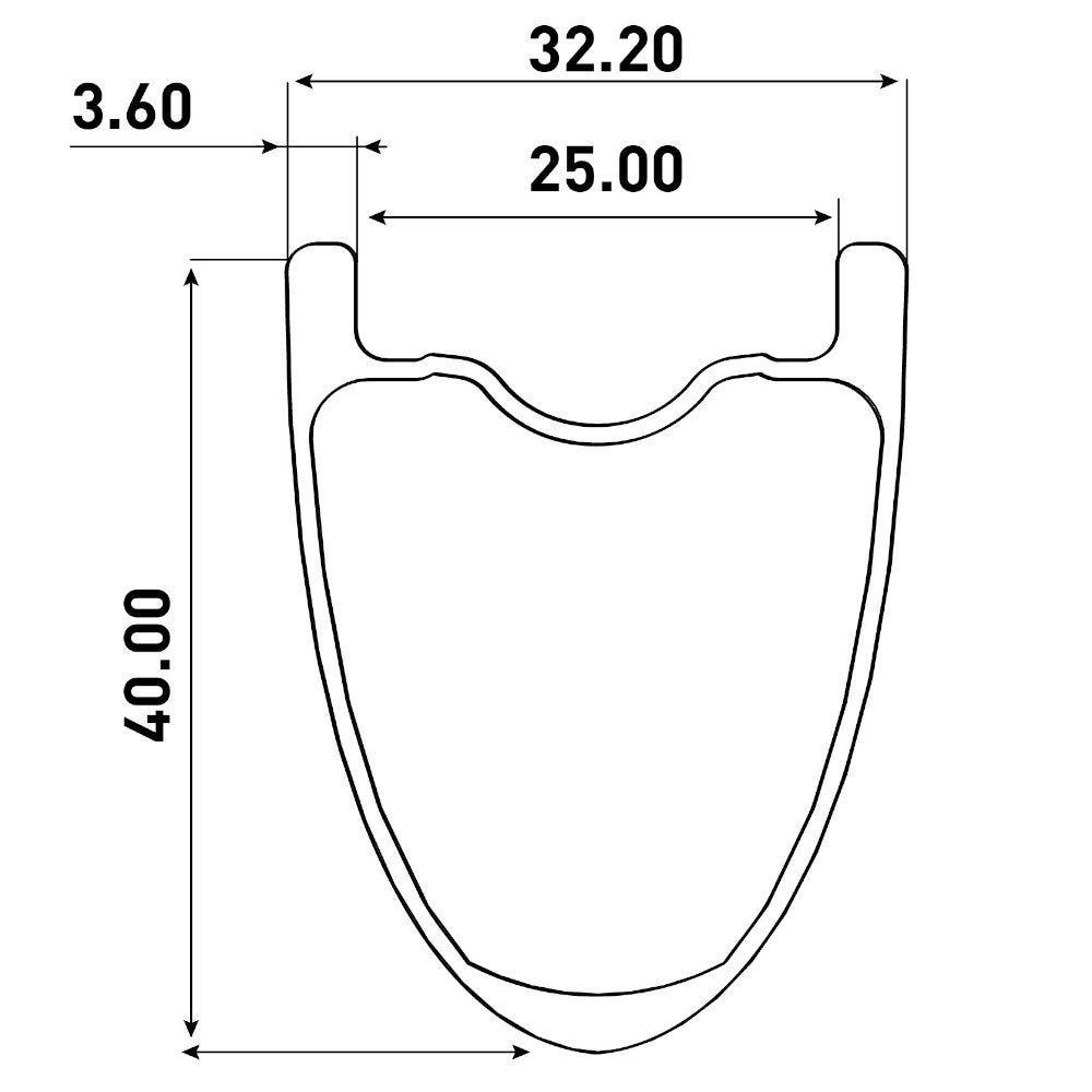 ENVE AR40 - Juego de ruedas - 28" | Carbon | Hookless | Centerlock | 12x100mm / 12x142mm